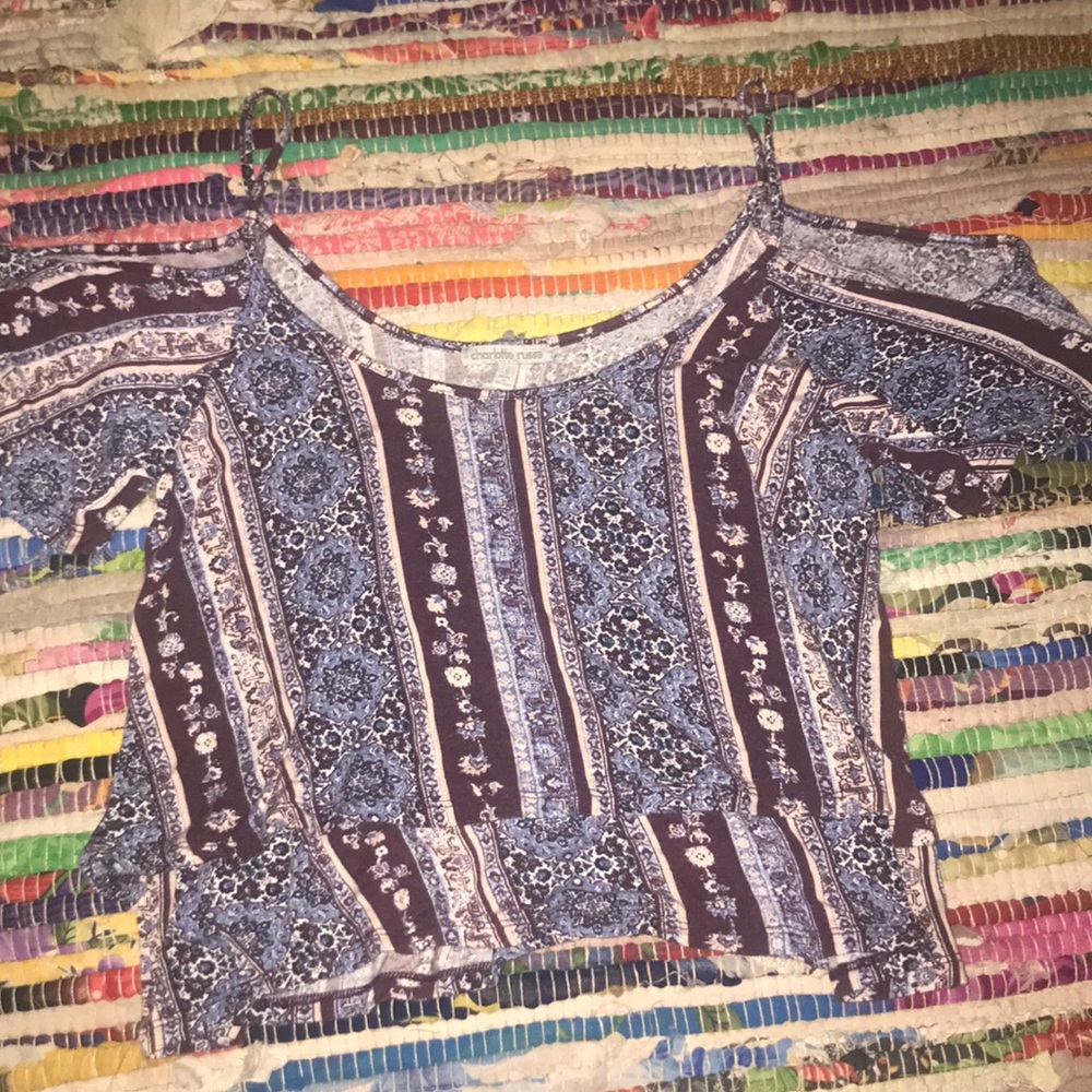 Off the shoulder crop top